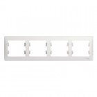 Рамка 4-м Glossa горизонт. бел. SE GSL000104