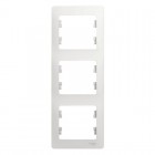 Рамка 3-м Glossa вертикал. бел. SE GSL000107