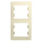 Рамка 2-м Glossa вертикал. беж. SE GSL000206