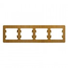 Рамка 4-м Glossa горизонт. дерево дуб SE GSL000504