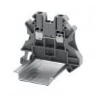 Клемма проходная винтовой зажим; 2 точки подключения; 2.5кв.мм сер. DKC TUR-2.5R