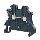 Клемма проходная винтовой зажим 2 точки подключения 4кв.мм черн. DKC TUR-4R-BK