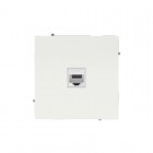 Розетка компьютерная 1-м KANT RJ45 кат.6A без шторки бел. магнолия DKC 7000673