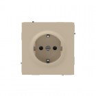 Розетка силовая KANT 2P+E защ. шторки ванильн. марципан DKC 7015003