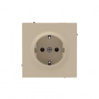 Розетка силовая KANT 2P+E защ. шторки ванильн. марципан DKC 7015033