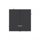 Выключатель 2-кл. KANT с подсветкой черн. уголь DKC 7012134