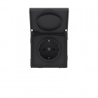 Розетка силовая KANT IP44 2P+E защ. шторки с крышкой черн. уголь DKC 7012013