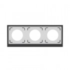 Рамка 3-м KANT IP44 черн. уголь DKC 7012946