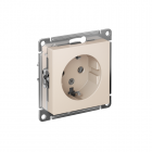 Механизм розетки 1-м СП Atlas Design с заземл. 16А беж. SchE ATN000243