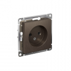 Механизм розетки 1-м СП Atlas Design без заземл. 16А мокко SchE ATN000641