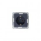 Механизм розетки 1-м СП Atlas Design с заземл. 16А грифель SchE ATN000743
