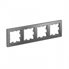 Рамка 4-м AtlasDesign универс. сталь SchE ATN000904