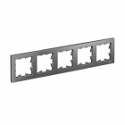 Рамка 5-м AtlasDesign универс. сталь SchE ATN000905