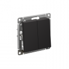 Механизм выключателя 2-кл. СП Atlas Design 10А IP20 (сх. 5) 10AX карбон SchE ATN001051