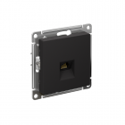 Механизм розетки компьютерной Atlas Design RJ45 карбон SchE ATN001083