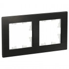 Рамка 2-м Atlas Design NATURE металл оникс SchE ATN312302