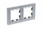 Рамка 2-м Atlas Design NATURE стекло алюм. SchE ATN320302