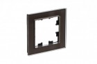 Рамка 1-м Atlas Design NATURE стекло мокко SchE ATN320601