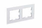 Рамка 2-м Atlas Design NATURE мат. стекло бел. SchE ATN330102