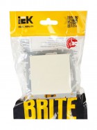 Выключатель 1-кл. СП BRITE ВС10-1-0-БрКр 10А беж. IEK BR-V10-0-10-K10