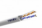 Кабель витая пара F/UTP 2х2х24AWG кат.5E PVC indoor 305м (м) TOKOV ELECTRIC TKE-C06-F22-5E-305-PVC