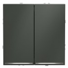 Выключатель 2-кл. СП S70 10А с подсветкой механизм титан Voltum VLS020206