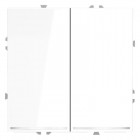 Переключатель проходной 2-кл. СП S70 10А с подсветкой механизм бел. глянцевый Voltum VLS020401