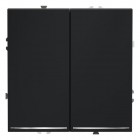 Переключатель проходной 2-кл. СП S70 10А с подсветкой механизм графит Voltum VLS020407