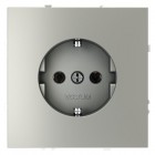 Розетка 1-м СП S70 16А с заземл. механизм сталь Voltum VLS040105