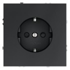 Розетка 1-м СП S70 16А с заземл. защ. шторки механизм графит Voltum VLS040207