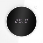 Терморегулятор электронный S70 с индикацией и датчиком для теплого пола механизм бел. глянцевый Voltum VLS070101