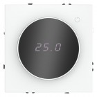 Терморегулятор электронный S70 с индикацией и датчиком для теплого пола механизм бел. матов. Voltum VLS070102