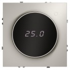 Терморегулятор электронный S70 с индикацией и датчиком для теплого пола механизм кашемир Voltum VLS070103