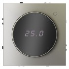 Терморегулятор электронный S70 с индикацией и датчиком для теплого пола механизм шелк Voltum VLS070104