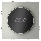 Терморегулятор электронный S70 с индикацией и датчиком для теплого пола механизм сталь Voltum VLS070105