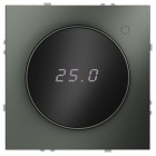 Терморегулятор электронный S70 с индикацией и датчиком для теплого пола механизм титан Voltum VLS070106