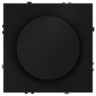 Светорегулятор поворотно-нажимной СП S70 600Вт механизм черн. матов. Voltum VLS070308