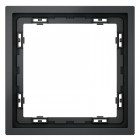 Рамка 1-м S70 пластик. графит Voltum VLS100107