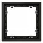 Рамка 1-м S70 пластик. черн. матов. Voltum VLS100108