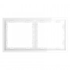 Рамка 2-м S70 пластик. бел. глянцевый Voltum VLS100201