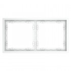 Рамка 2-м S70 пластик. бел. матов. Voltum VLS100202