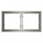 Рамка 2-м S70 пластик. сталь Voltum VLS100205