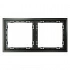 Рамка 2-м S70 пластик. титан Voltum VLS100206