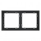 Рамка 2-м S70 пластик. графит Voltum VLS100207