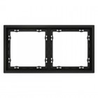 Рамка 2-м S70 пластик. черн. матов. Voltum VLS100208