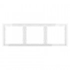 Рамка 3-м S70 пластик. бел. глянцевый Voltum VLS100301