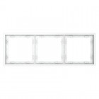 Рамка 3-м S70 пластик. бел. матов. Voltum VLS100302