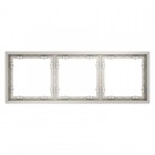 Рамка 3-м S70 пластик. кашемир Voltum VLS100303