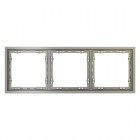 Рамка 3-м S70 пластик. шелк Voltum VLS100304