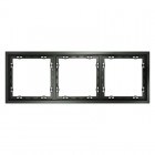 Рамка 3-м S70 пластик. титан Voltum VLS100306